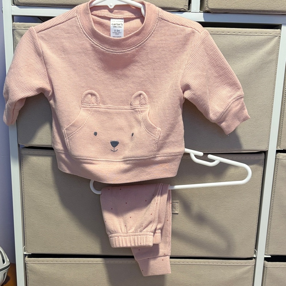 Pink Bear Face Outfit